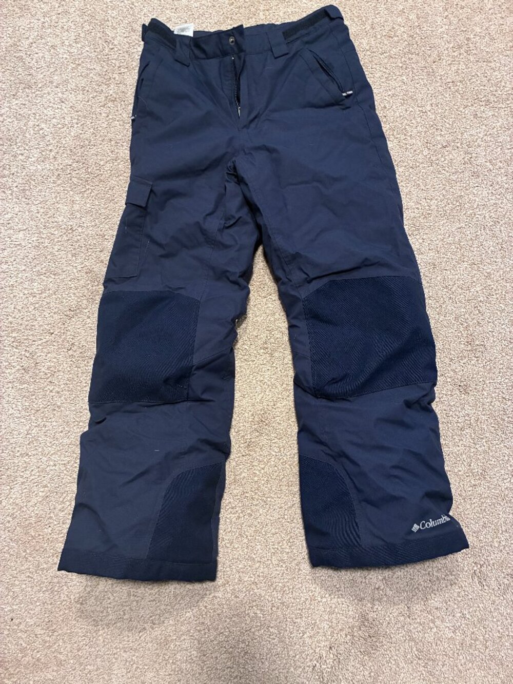 Columbia Bugaboo Kids Snow Pants Youth M 10/12 Navy Omni-Tech Waterproof